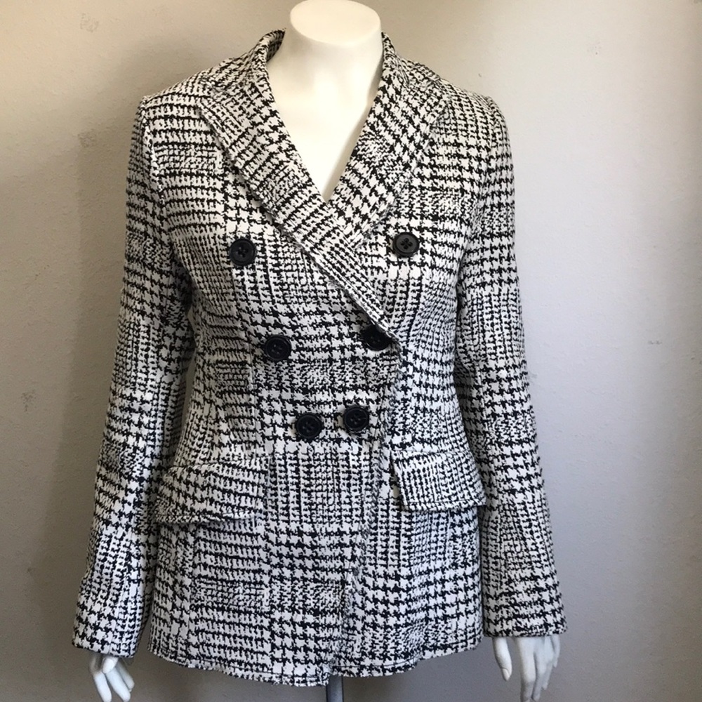 (NWOT) Houndstooth Double-breasted Blazer